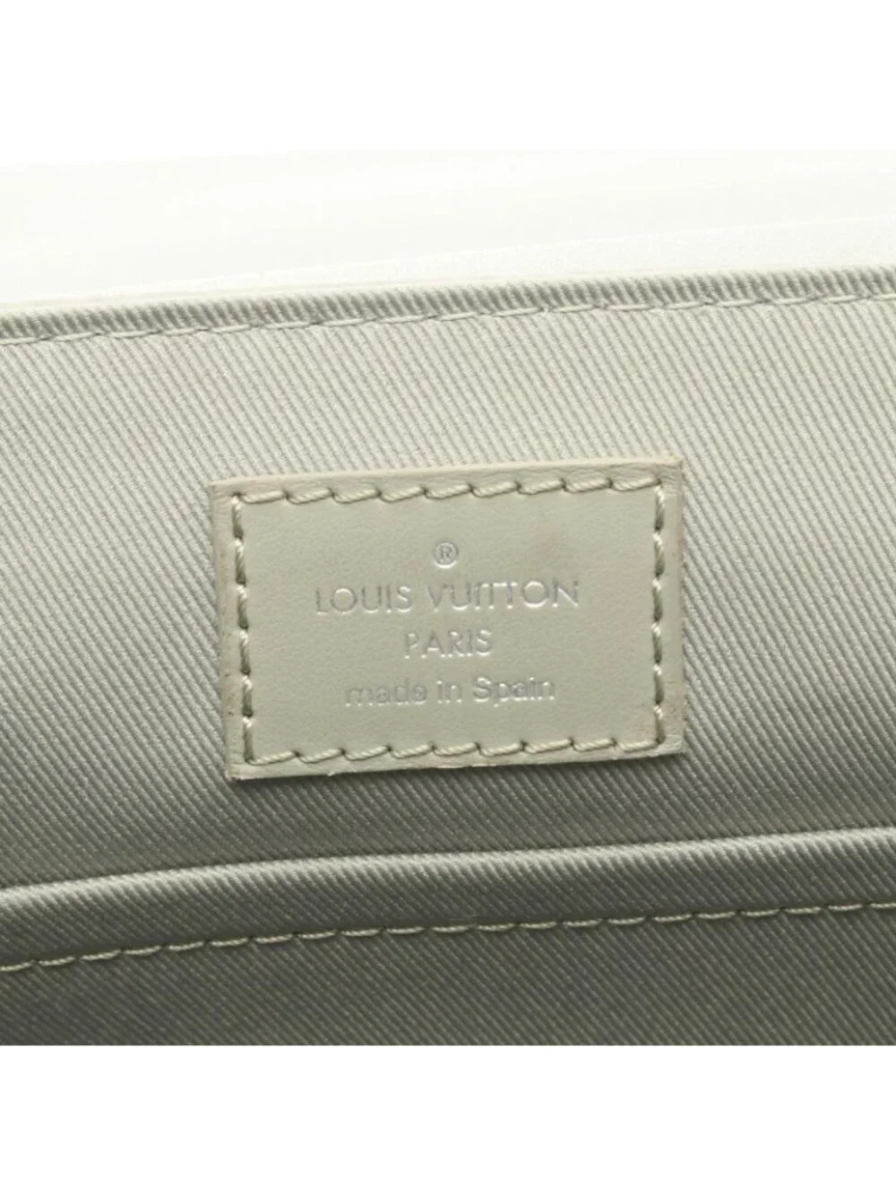 Louis Vuitton Shoulder Bag District PM Khaki Green Canvas Leather